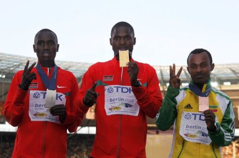 Tsegaye Kebede, marathon, Berlin 22 Aug 2009, Bronz medal (Reuters)