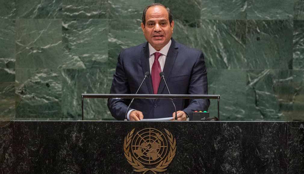 President El-Sisi addressing the 74th session of United Nations General Assembly