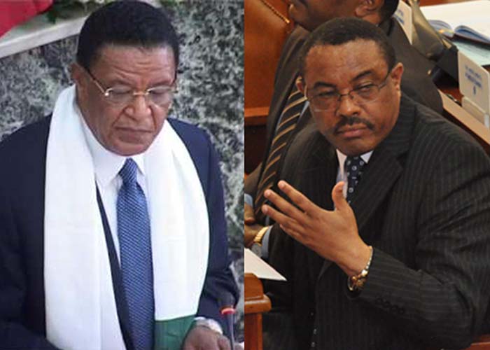 Pres. Dr. Mulatu Teshome and PM Hailemariam Desalegne. ፕሬዝዳንት ዶ/ር ሙላቱ ተሾመ እና ጠ/ሚ ኃይለማርያም ደሳለኝ Pres. Dr. Mulatu Teshome and PM Hailemariam Desalegne