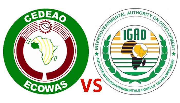 ኢኮዋስ Vs ኢጋድ | ECOWAS vs IGAD ECOWAS vs IGAD