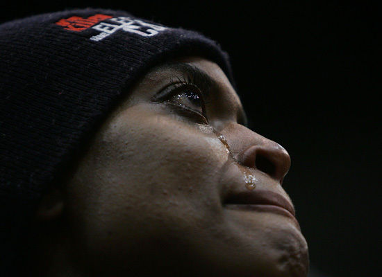 Watching Michelle Obama speak, Los Angeles, February 3rd