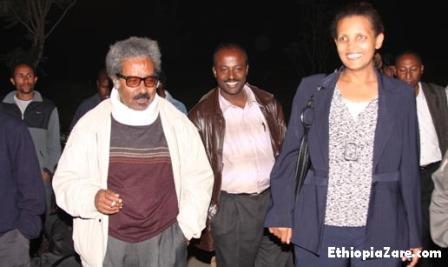 Prof. Mesfin & Ato Asrat arrival at Bole Ariport, 20080821