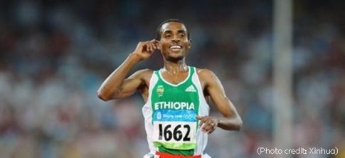 Kenenisa Bekele, Beijing olympic, 20080823, 5000 men