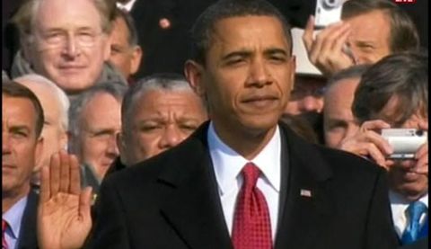 Obama swearing, 2009,01,20