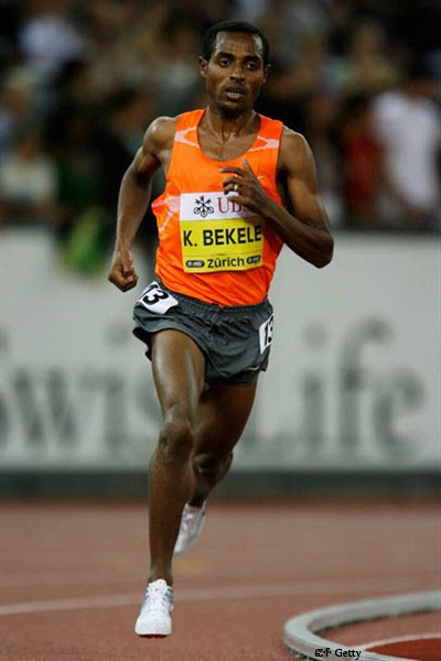 Kenenisa Bekele sets a World Leading 5000m time of 12:52.32 in Zurich. (Getty Images)