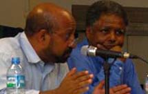 Dr. Berhanu Nega & Ato Andargachew Tsege (From L to R)