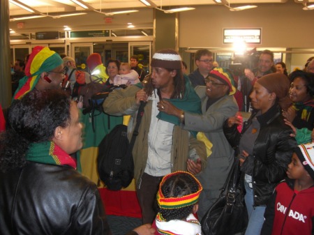 ለወጣት ሮቤል አቀባበል ሲደረግለት፣ ቫንኩቨር