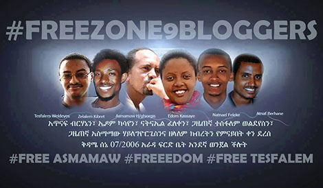 ዛሬ ፍርድ ቤት የቀረቡት ጋዜጠኛ ተስፋዓለም ወልደየስ፣ ዘለዓለም ክብረት፣ ጋዜጠኛ አስማማው ኃይለ ጊዮርጊስ፣ ጋዜጠኛ ኤዶም ካሳዬ፣ ናትናኤል ፈለቀ እና አጥናፉ ብርሃነ Journalist Tesfalem Weldeyes, Zelalem Kibret, journalist Asmamaw H/ghiorgis, journalist Edom Kassaye, Natnael Feleke and Atnaf Berhane
