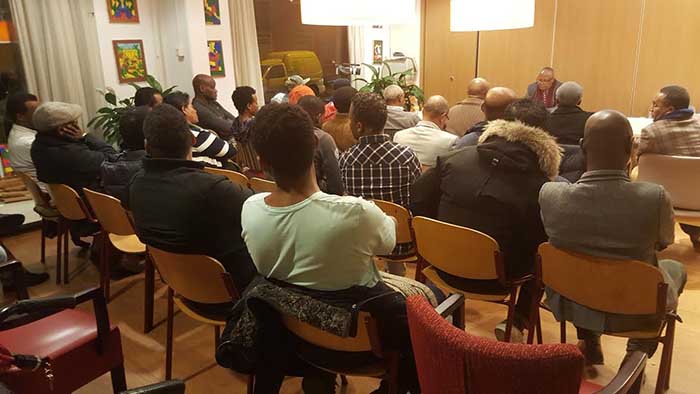 Prof Merera Gudina meeting with Ethiopian in Amsterdam, 20th Nov. 2016