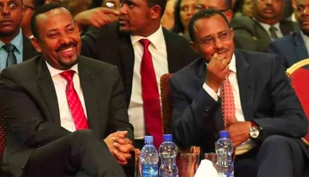 PM Abiy Ahmed (L) and Lemma Megersa (R)