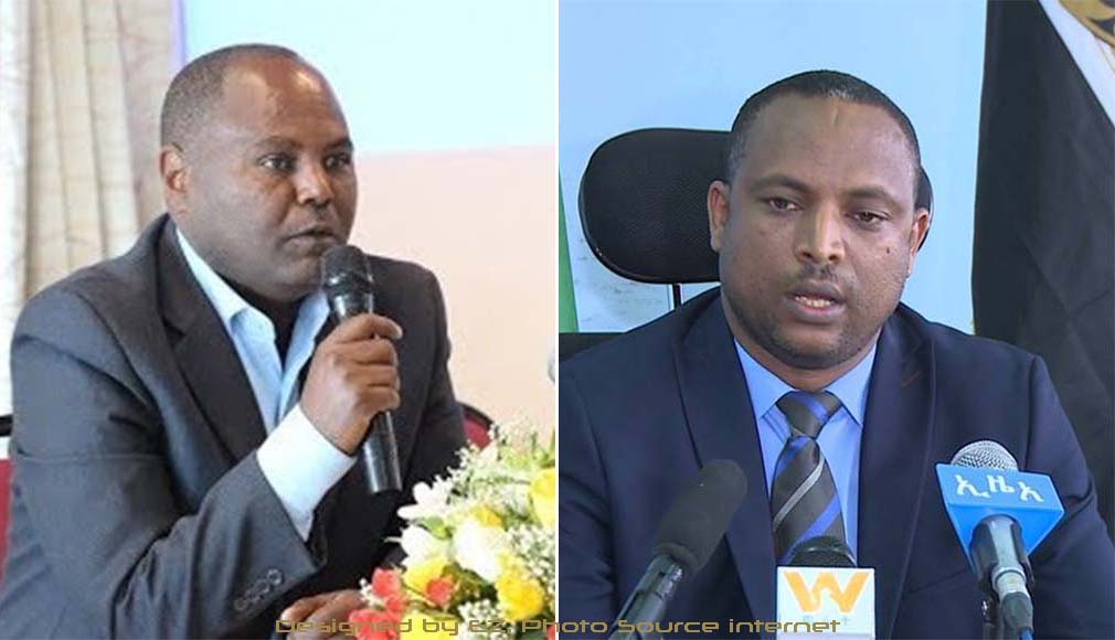 አቶ በቀለ ሙለታ (በግራ)፣ አቶ አድማሱ ዳምጠው (በቀኝ)