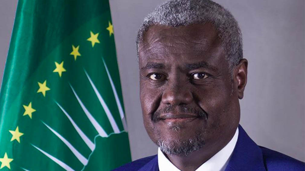 የአፍሪካ ሊቀመንበር ሙሳ ፋኪ ማኅማት Chairperson of the African Union Commission Moussa Faki