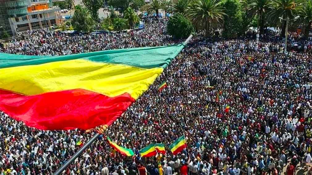 Protest in Debre Markos, Amhara region